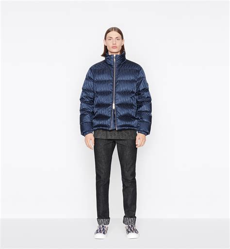 dior puffer coat blue|Dior puffer jacket navy.